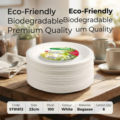 Compostable Bagasse Plates 9