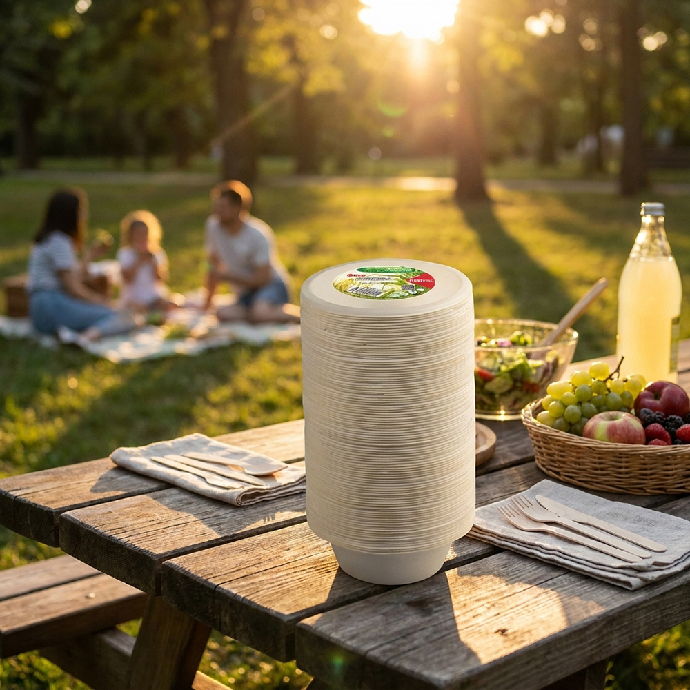 Compostable Bagasse Bowl 6oz 100 Pack