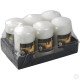 Pillar Candles White 17 Hours 6 Pack (5x9 cm) Decorations & Aesthetics image