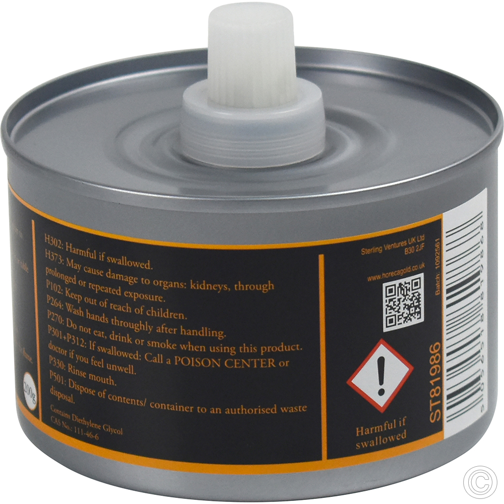 Chafing Fuel With Wick 200g 12 Pack (6 hours)