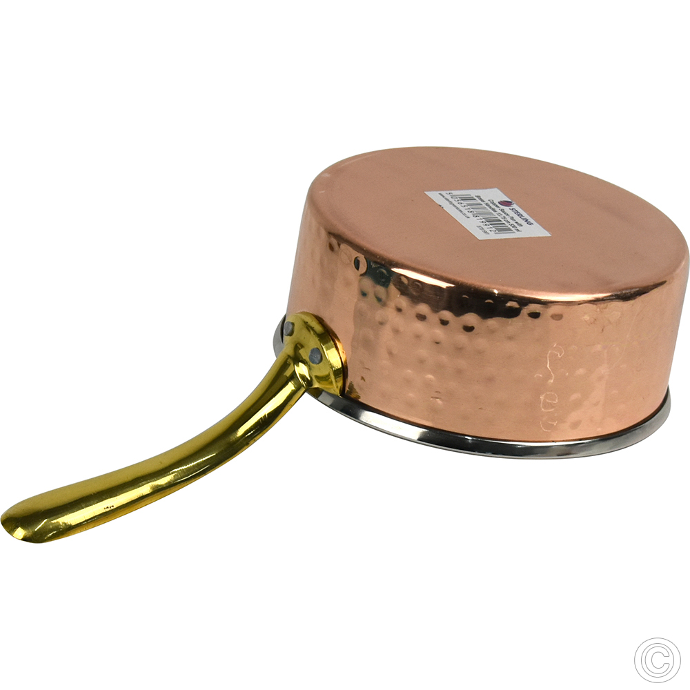 Copper Steel Sauce Pan W/Brass Handle No2 530 ml image