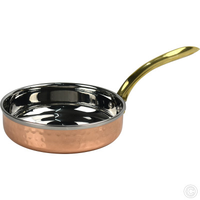 Copper Steel Fry Pan W/Brass Handle No1 300 ml