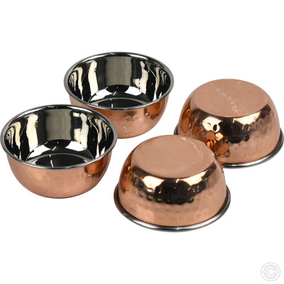 Copper Pickle Set 4 Bowls 480 ml