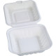 Compostable Bagasse Clamshell Burger Box HP7 5