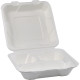 Compostable Bagasse Clamshell 3CP Meal Box 8