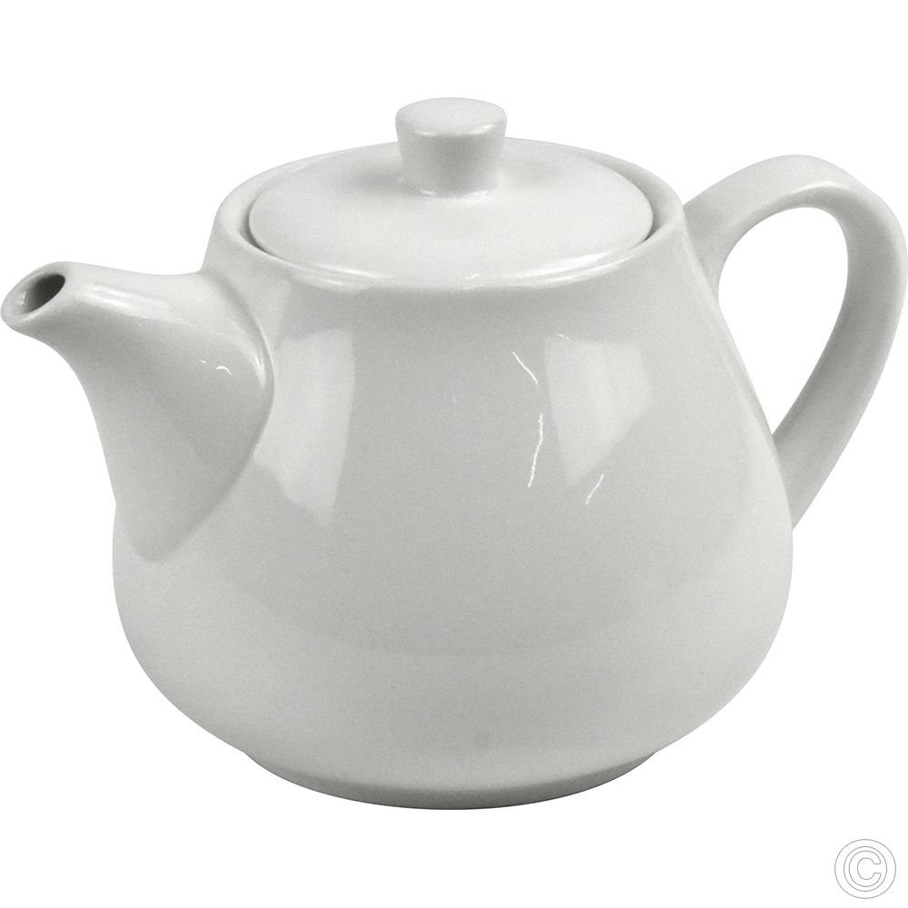 Porcelain Tea Pot 700ml White 
