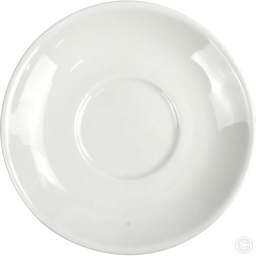 Porcelain Large Saucer 150mm White 