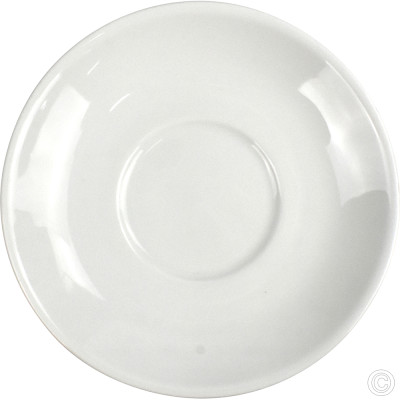 Porcelain Large Saucer 150mm White 