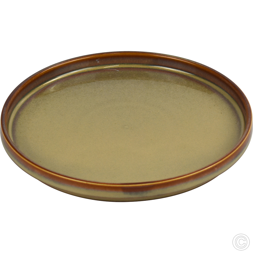 Porcelain Straight Edge Plate 165MM 6.5