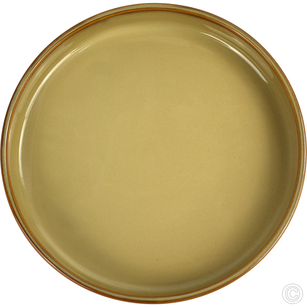 Porcelain Round Stacking Tray 800ML 28Oz Reactive Glaze Brown 