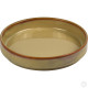 Porcelain Round Stacking Tray 650ML 22Oz Reactive Glaze Brown image