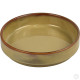 Porcelain Round Stacking Tray 450ML 15Oz Reactive Glaze Brown Crockery image