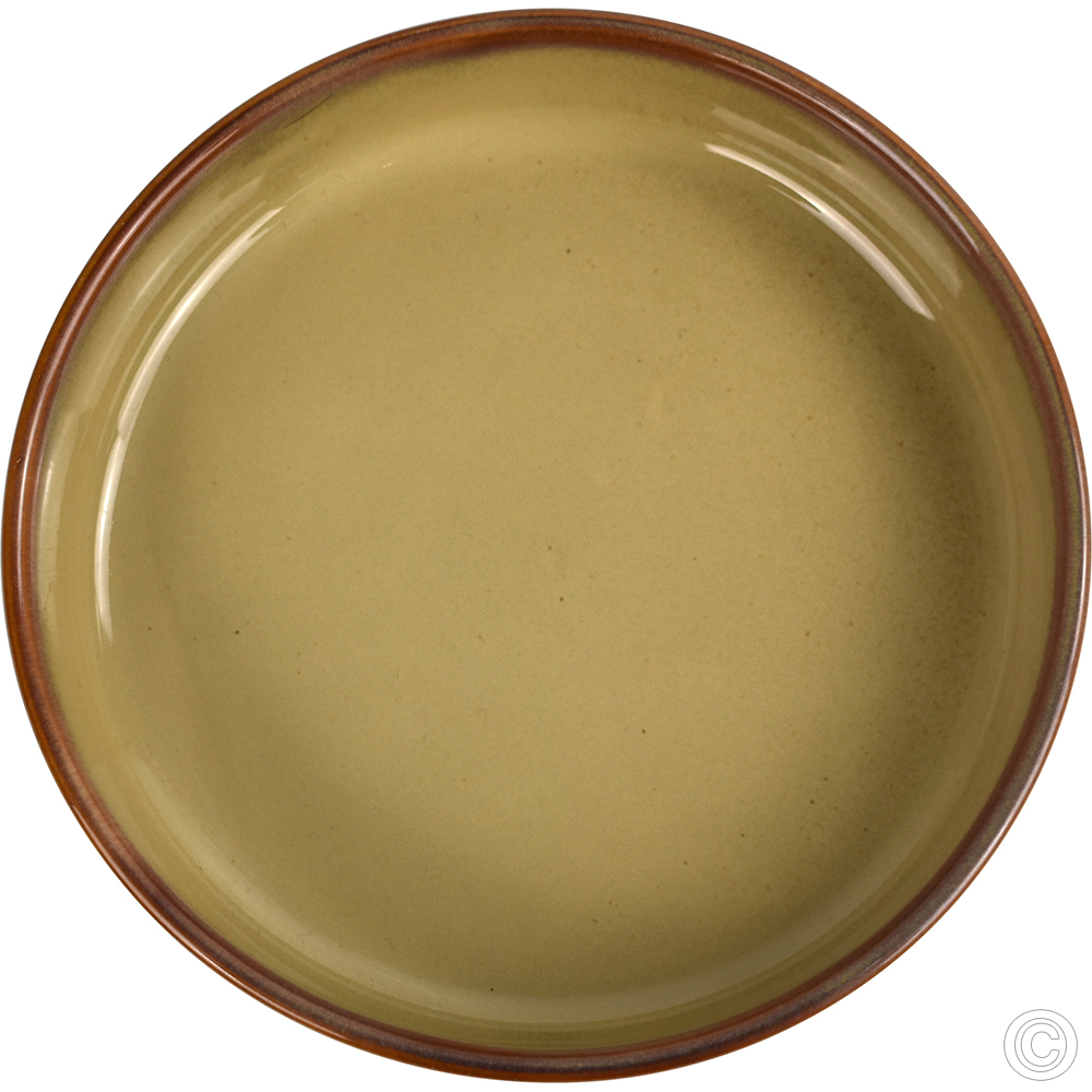 Porcelain Round Stacking Tray 450ML 15Oz Reactive Glaze Brown 