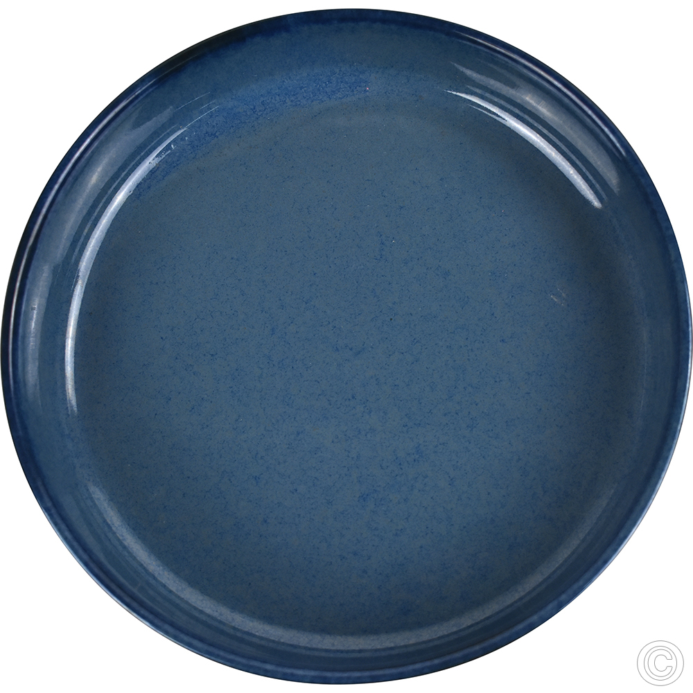 Porcelain Round Stacking Tray 450ML 18Oz Reactive Glaze Blue