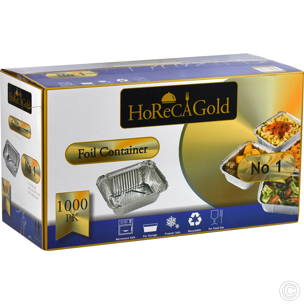 HorecaGold No 1 Foil container 1000 Pack