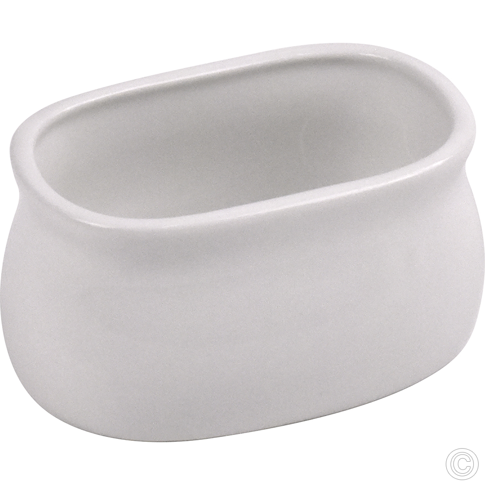 Porcelain Sugar Pot 10 x 6cm White