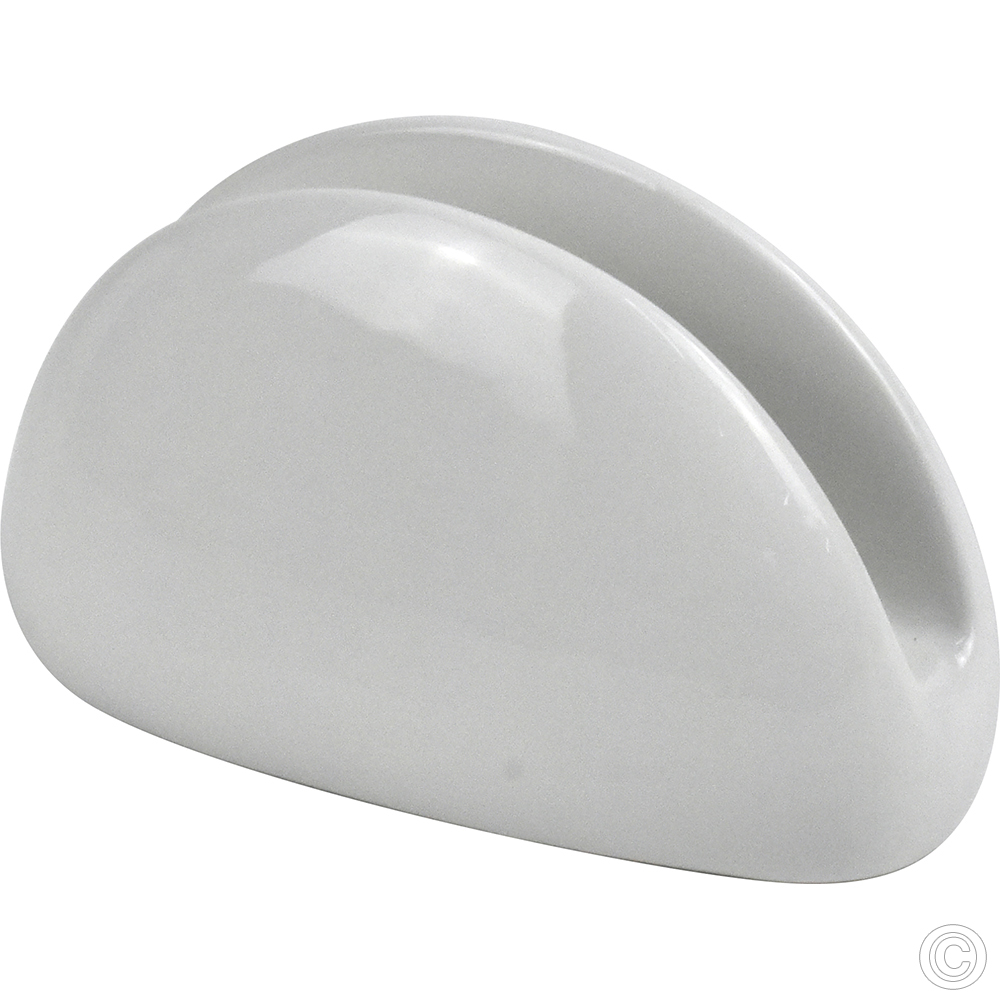 Porcelain Napkin Holder 12 x 6cm White 