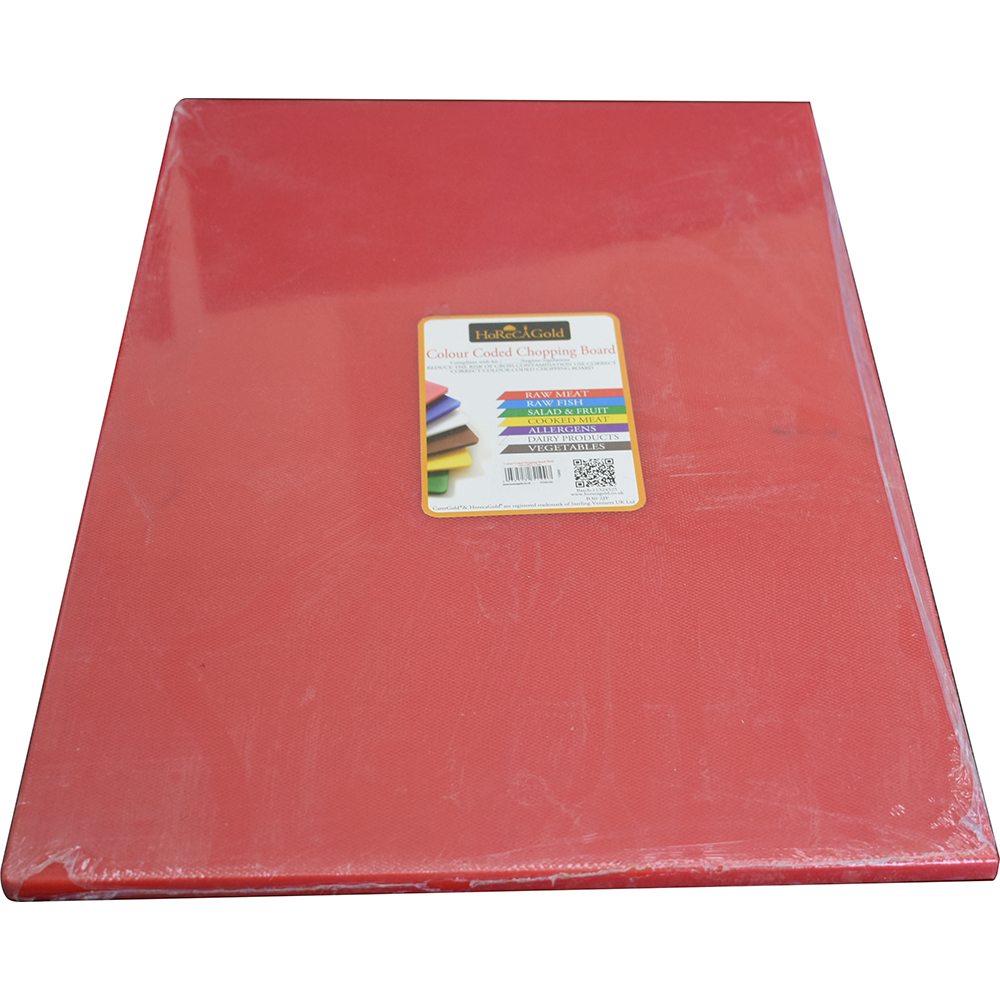HorecaGold LDPE Chopping Board Red 45 x 30 x 1cm