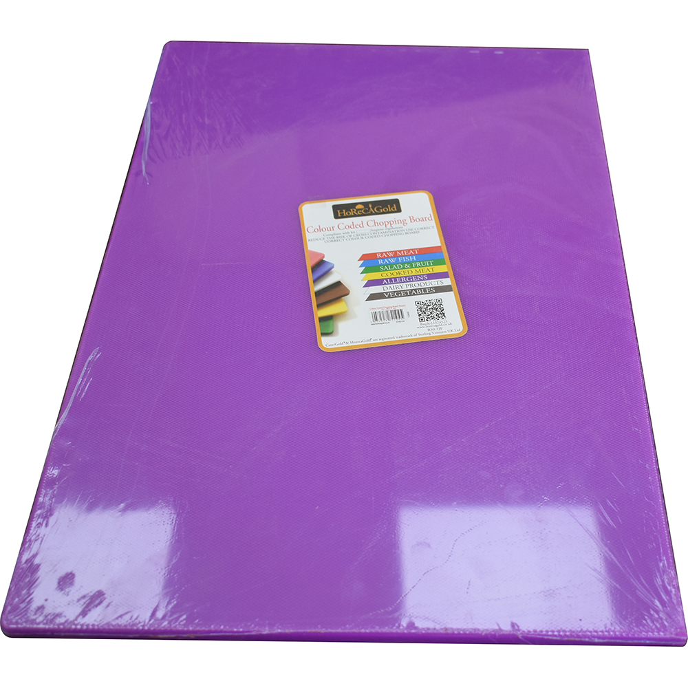 HorecaGold LDPE Chopping Board Purple 45 x 30 x 1cm