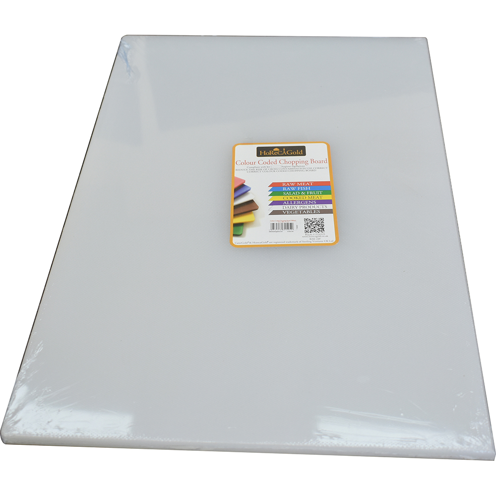 HorecaGold LDPE Chopping Board White 45 x 30 x 1cm