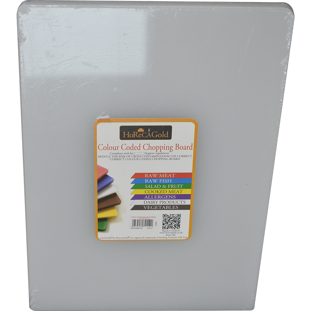 HorecaGold LDPE Chopping Board White 30 x 20 x 1cm
