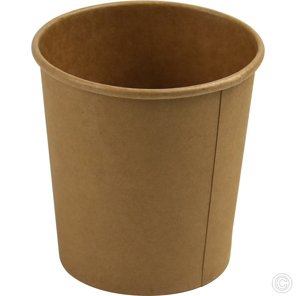 Microwavable Kraft Soup Cups With Lids 453ml (16oz) 25 Pack