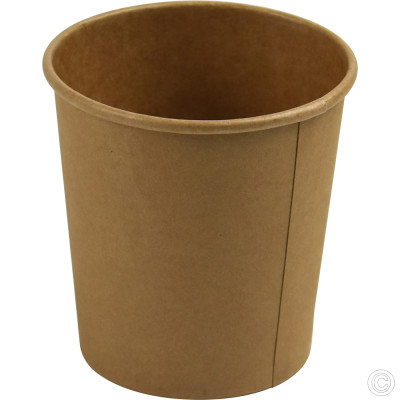 Microwavable Kraft Soup Cups With Lids 453ml (16oz) 25 Pack