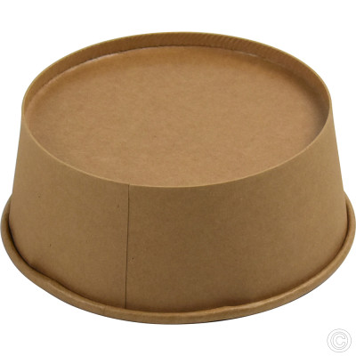 Compostable Round Salad Bowl Kraft 750ml/26oz 50 Pack