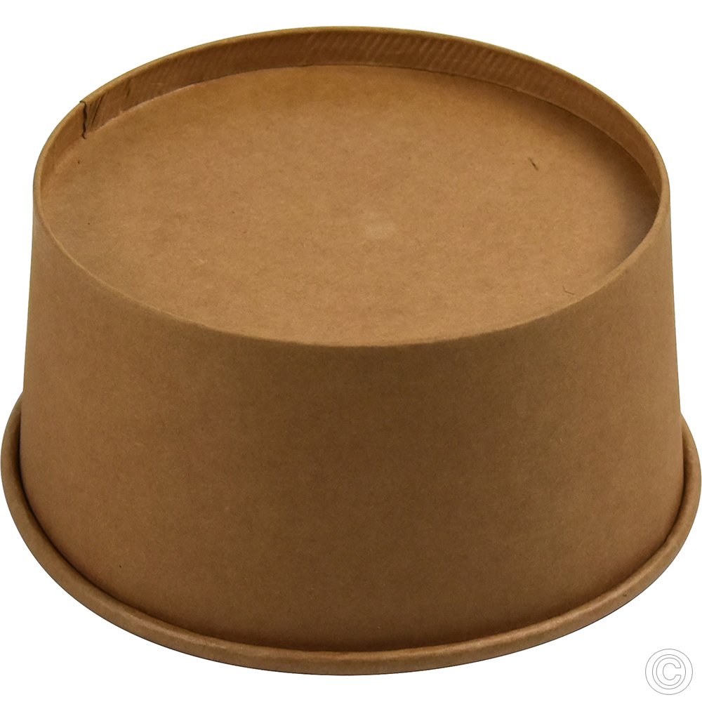 Compostable Round Salad Bowl Kraft 1000ml/35oz 50 Pack