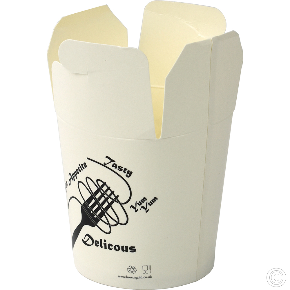 Noodle Box With Tuck Top Lid (FT1) 453ML (16oz) 50 Pack
