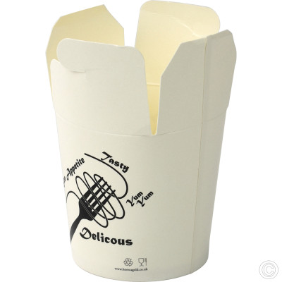 Noodle Box With Tuck Top Lid (FT1) 453ML (16oz) 50 Pack