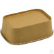Recyclable Microwavable Kraft Food Container With PET Lid Rectangle 750ml (26oz) 25 Pack Kraft Food Containers image