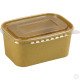 Recyclable Microwavable Kraft Food Container With PET Lid Rectangle 1000ml (35oz) 25 Pack image