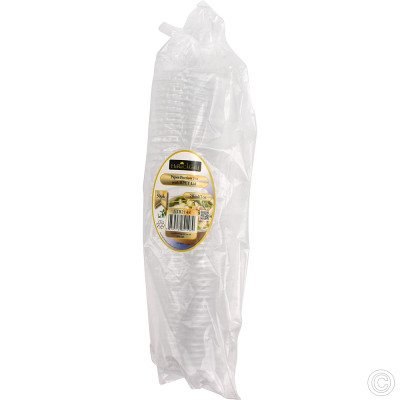 Paper Portion Pot RPET Lid Kraft 50pk 28ml/1oz