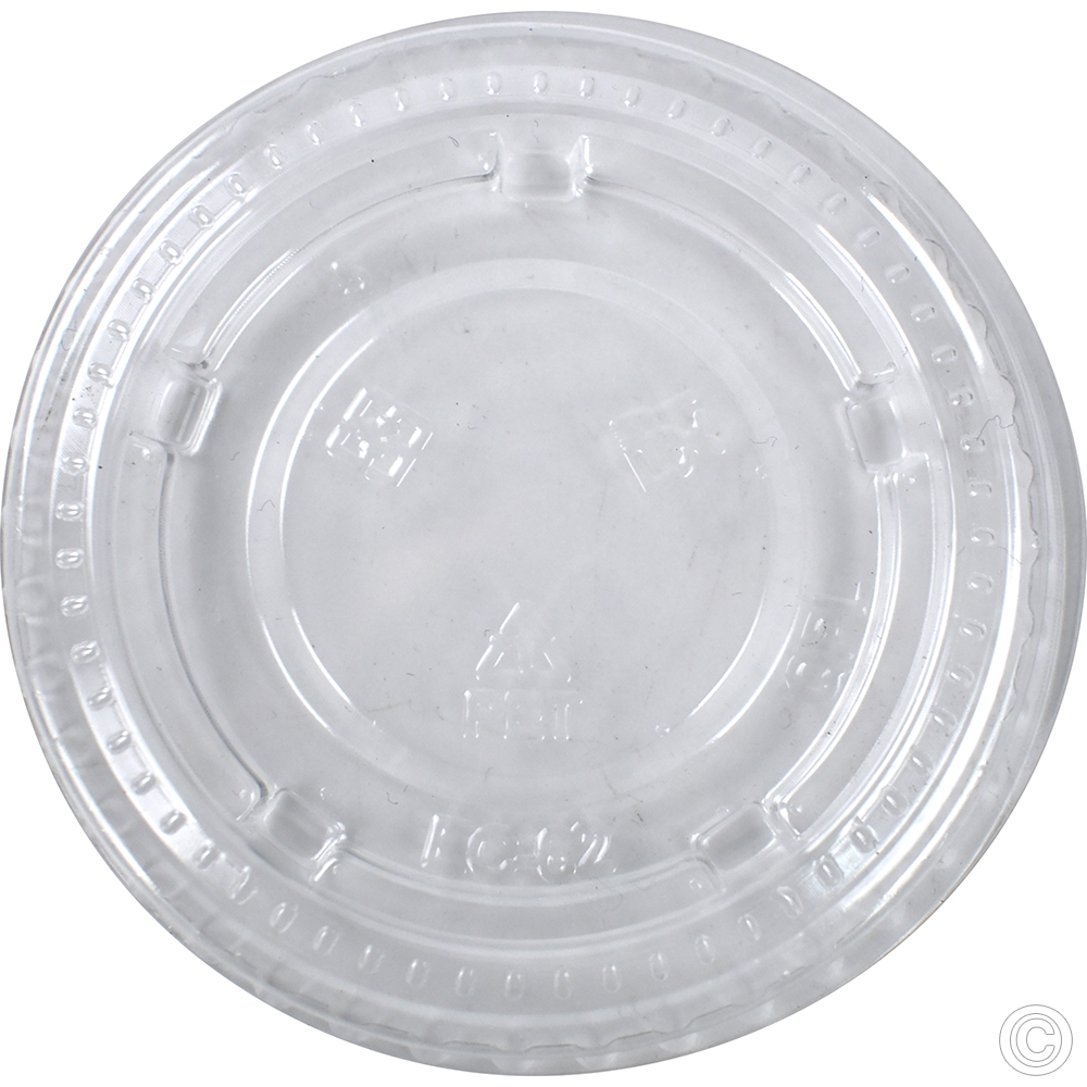 HorecaGold Paper Portion Pot RPET Lid Kraft 50pk 2oz & 4oz
