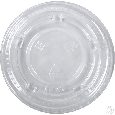 HorecaGold Paper Portion Pot RPET Lid Kraft 50pk 2oz & 4oz