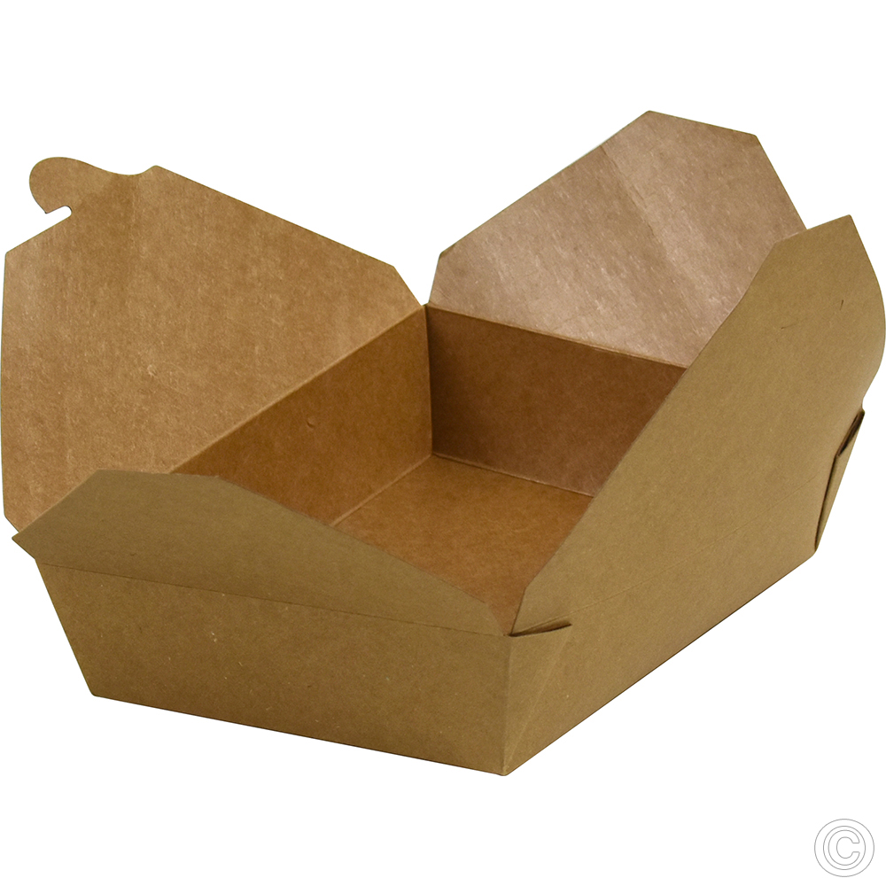 No.2 Kraft Snack Box Brown 1450ml/51oz 50 Pack
