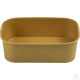 Recyclable Microwavable Kraft Food Container With PET Lid Rectangle 650ml (23oz) 25 Pack image