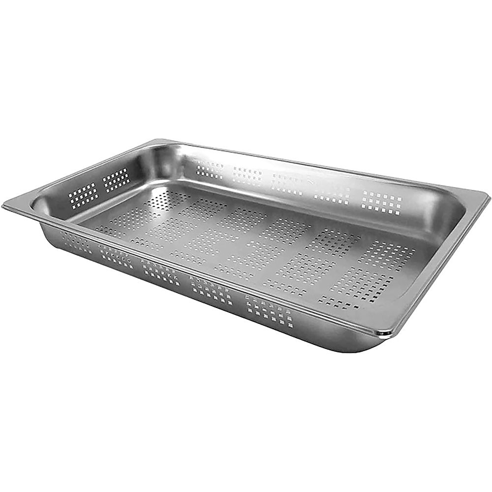 Stainless Steel Gastronorm Perforated 1/1 65mm Deep