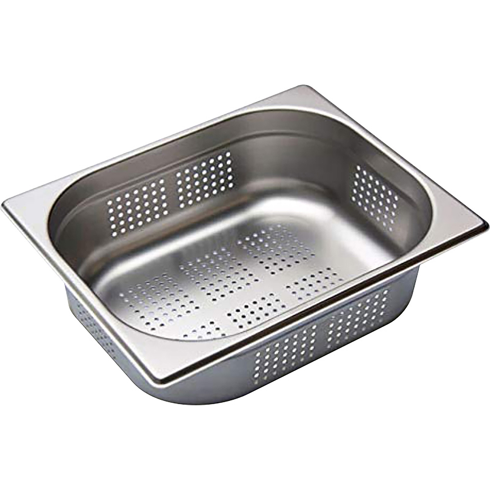 Stainless Steel Gastronorm Perforated 1/2 100mm Deep