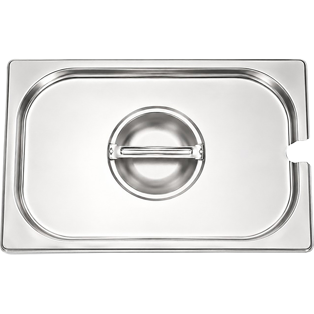Stainless Steel Gastronorm Cover Notched 1/2 265mm