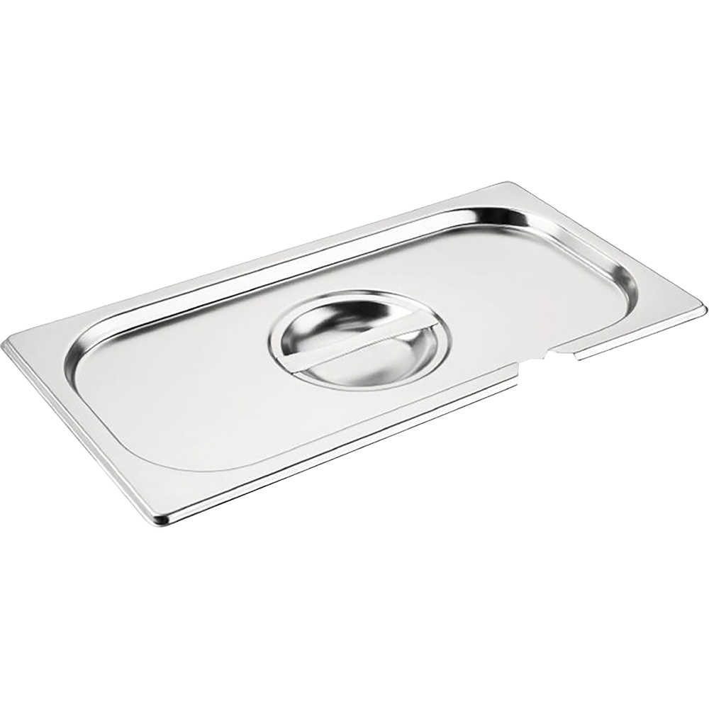 Stainless Steel Gastronorm Cover Notched 1/3 176mm