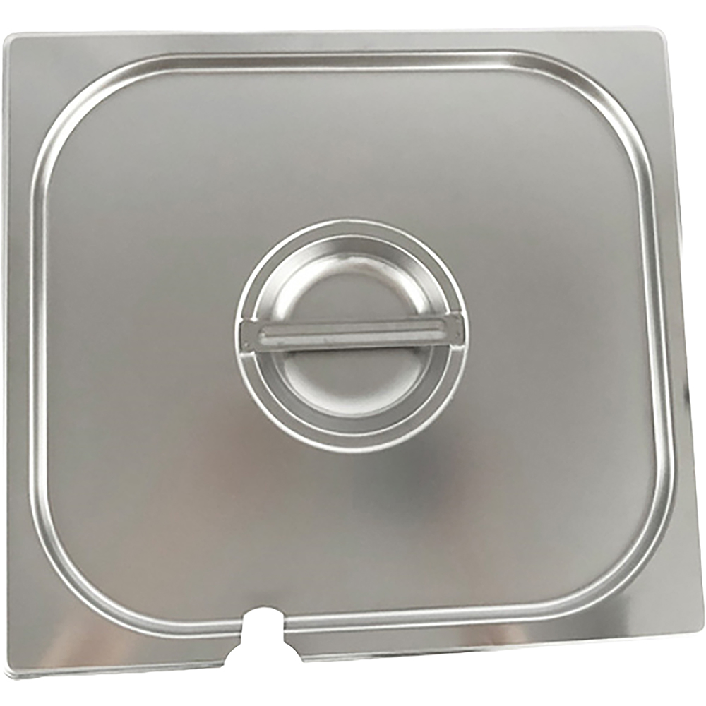 Stainless Steel Gastronorm Cover Notched 1/6 162mm