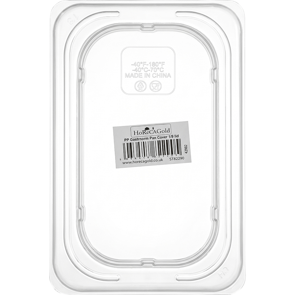 Polypropylene Gastronorm Cover 1/9 lid 108mm