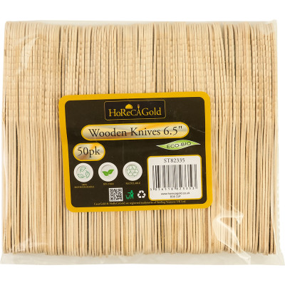Compostable Wooden Knife 50 Pack