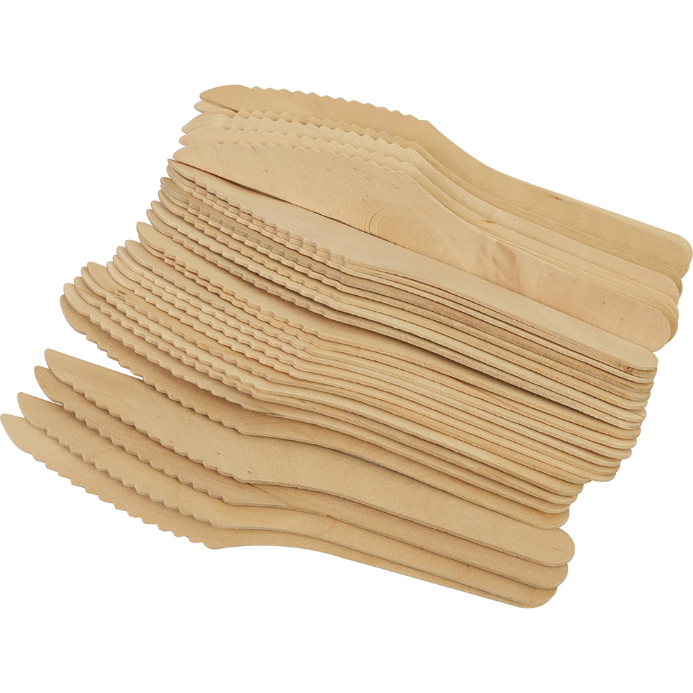 Compostable Wooden Knife 50 Pack