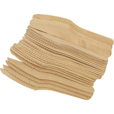 Compostable Wooden Knife 50 Pack