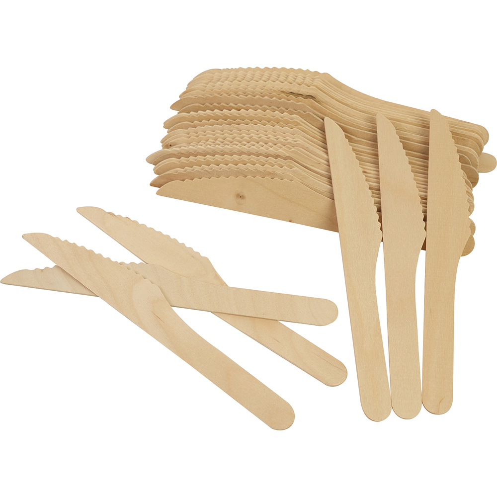 Compostable Wooden Knife 50 Pack