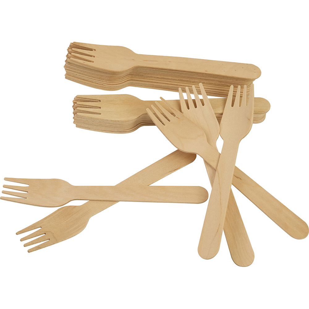 Compostable Wooden Fork 50 Pack