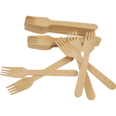 Compostable Wooden Fork 50 Pack